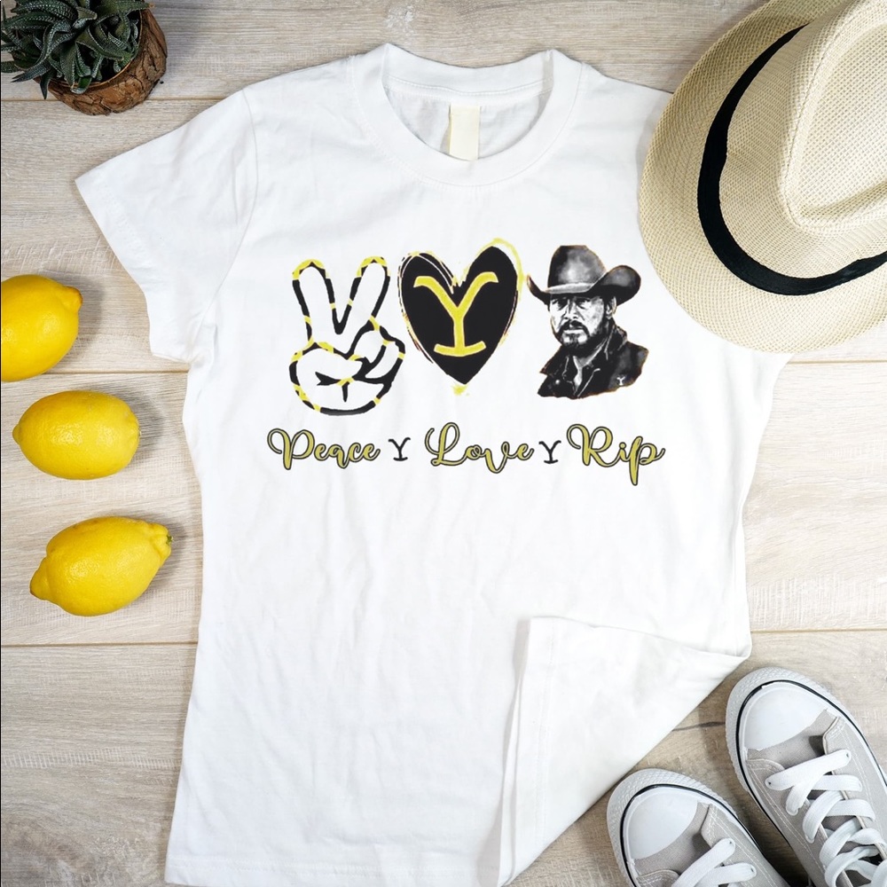 Super cute Yellowstone tee peace love rip
